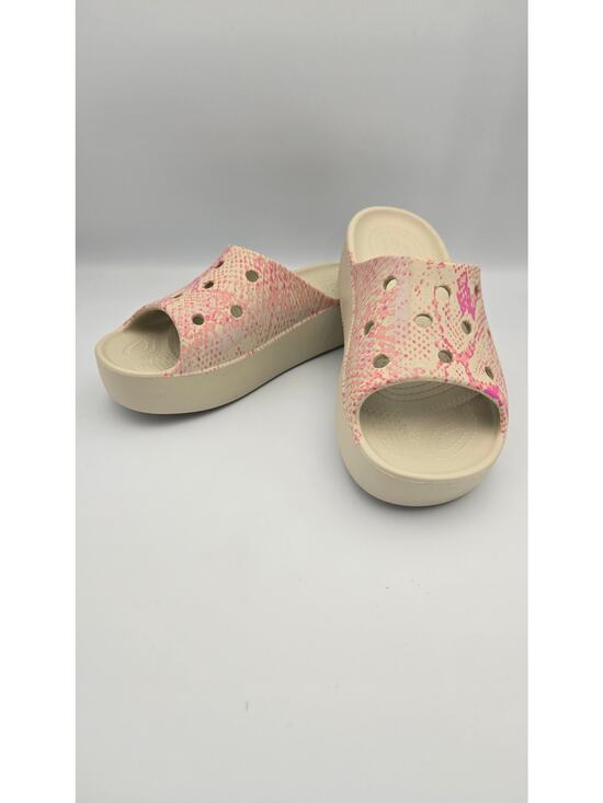 CROCS Shoes - Crocs Women's Classic Platform Slide Sandal, Pink/Bone Size 7